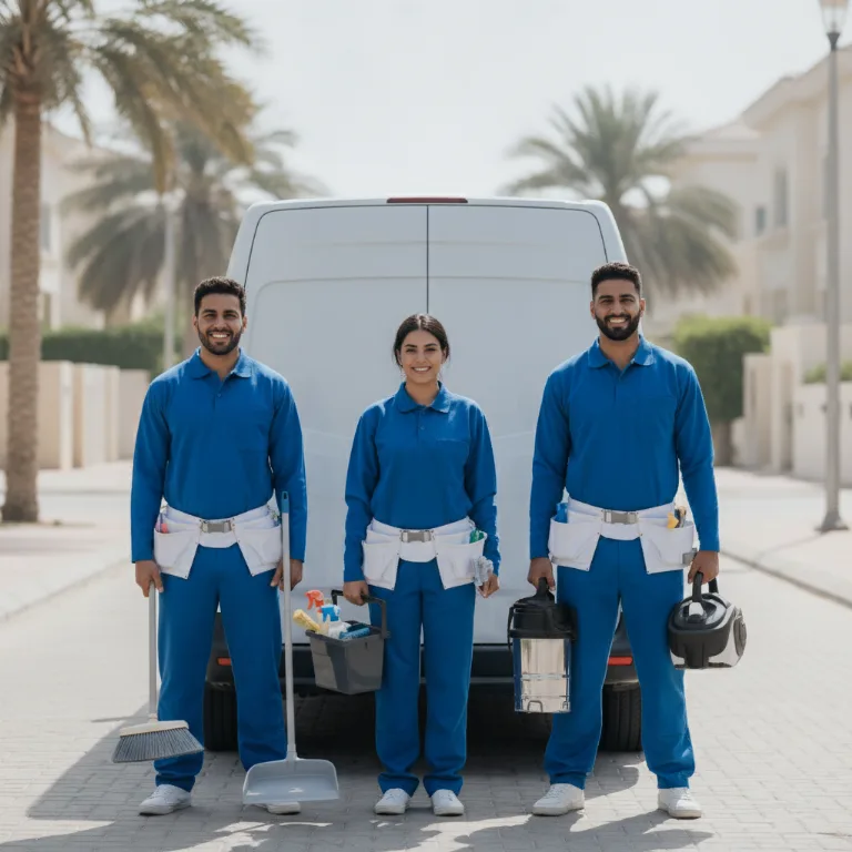 تنظيف منازل فريق في الخليج التجاري